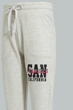 تنزيل الصورة على معرض الصور، Redtag-Oatmeal-Melange-Basic-Track-Pant-Joggers-Senior-Girls-9 to 14 Years