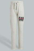 تنزيل الصورة على معرض الصور، Redtag-Oatmeal-Melange-Basic-Track-Pant-Joggers-Senior-Girls-9 to 14 Years