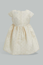 تنزيل الصورة على معرض الصور، Redtag-Jacquard-Cap-Sleeves-Dress-Dresses-Infant-Girls-3 to 24 Months