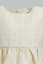 تنزيل الصورة على معرض الصور، Redtag-Jacquard-Cap-Sleeves-Dress-Dresses-Infant-Girls-3 to 24 Months