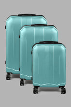تنزيل الصورة على معرض الصور، Redtag-Blue-Luggage-Trolley-24",-Blue-Color-Hard-Luggage-Travel-Accessories-