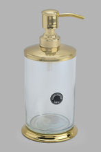 تنزيل الصورة على معرض الصور، Redtag-Gold-Clear-Glass-Lotion-Dispenser-Lotion-Dispenser-Home-Bathroom-