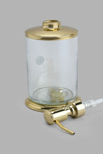 تنزيل الصورة على معرض الصور، Redtag-Gold-Clear-Glass-Lotion-Dispenser-Lotion-Dispenser-Home-Bathroom-