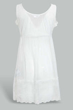 تنزيل الصورة على معرض الصور، Redtag-Ivory-Plain-Non-Padded-Mesh-Babydoll-With-Thong-Babydolls-Women's-