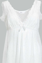 تنزيل الصورة على معرض الصور، Redtag-Ivory-Plain-Non-Padded-Mesh-Babydoll-With-Thong-Babydolls-Women's-