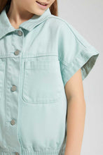 تنزيل الصورة على معرض الصور، Redtag-Mint-Twill-Crop-Blouse-Colour:Mint,-Filter:Girls-(2-to-8-Yrs),-Girls-Blouses,-New-In,-New-In-GIR,-Non-Sale,-S22B,-Section:Kidswear-Girls-2 to 8 Years