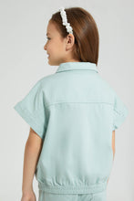 تنزيل الصورة على معرض الصور، Redtag-Mint-Twill-Crop-Blouse-Colour:Mint,-Filter:Girls-(2-to-8-Yrs),-Girls-Blouses,-New-In,-New-In-GIR,-Non-Sale,-S22B,-Section:Kidswear-Girls-2 to 8 Years