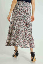 Load image into Gallery viewer, Redtag-Floral-Asymetric-Hem-Skirt-Skirts-Women's-