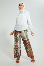 تنزيل الصورة على معرض الصور، Redtag-Patch-Print-Wideleg-Trouser-Trousers-Women's-