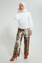 تنزيل الصورة على معرض الصور، Redtag-Patch-Print-Wideleg-Trouser-Trousers-Women's-