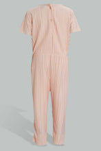 Load image into Gallery viewer, Redtag-Coral-Pleated-Jumpsuit-Jumpsuits-Infant-Girls-3 to 24 Months