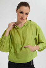 Load image into Gallery viewer, Redtag-Green-Top-With-Front-Zipper-Blouses-Women's-