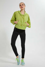 Load image into Gallery viewer, Redtag-Green-Top-With-Front-Zipper-Blouses-Women's-