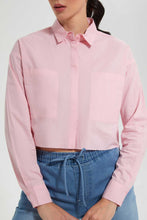 تنزيل الصورة على معرض الصور، Redtag-Pink-Collared-Shirt-Casual-Shirts-Women's-
