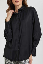 تنزيل الصورة على معرض الصور، Redtag-Black-Collared--Shirt-Blouses-Women's-