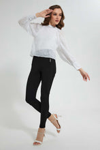 Load image into Gallery viewer, Redtag-White-Textured-Blouse-Blouses-Women's-