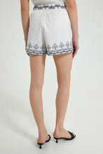 تنزيل الصورة على معرض الصور، Redtag-White-Printed-Short-Leggings-Women's-