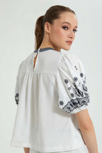 Load image into Gallery viewer, Redtag-White-Printed-Top-Blouses-Women's-