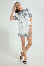 Load image into Gallery viewer, Redtag-White-Printed-Top-Blouses-Women's-