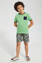 Load image into Gallery viewer, Grey Camo Swim Short