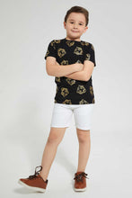 تنزيل الصورة على معرض الصور، Redtag-White-Belted-Birdseye-Chino-Short-Shorts-Boys-2 to 8 Years