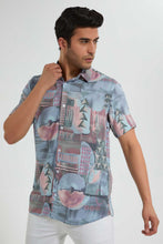 تنزيل الصورة على معرض الصور، Redtag-Assorted-Viscose-Shirt-S/S-Casual-Shirts-Men's-