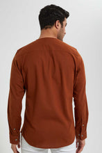 Load image into Gallery viewer, Redtag-Rust-Zipper-Shirt-Casual-Shirts-Men's-