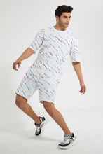 Load image into Gallery viewer, Redtag-White-Printed-Loungewear-T-Shirt-Loungewear-Men's-