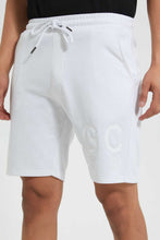 Load image into Gallery viewer, Redtag-White-Embossed-Printed-Loungewear-Short-Loungewear-Men's-