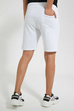 Load image into Gallery viewer, Redtag-White-Embossed-Printed-Loungewear-Short-Loungewear-Men's-