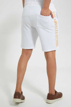Load image into Gallery viewer, Redtag-White-Gold-Foil-Printed-Loungewear-Short-Loungewear-Men's-
