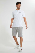 Load image into Gallery viewer, Redtag-White-Polo-Shirt-With-Chest-Logo-Polo-Shirts-Men's-