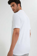 Load image into Gallery viewer, Redtag-White-Polo-Shirt-With-Chest-Logo-Polo-Shirts-Men's-