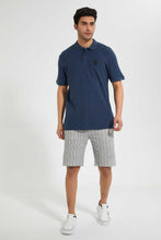 Load image into Gallery viewer, Redtag-Navy-Polo-Shirt-With-Chest-Logo-Polo-Shirts-Men's-