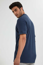 Load image into Gallery viewer, Redtag-Navy-Polo-Shirt-With-Chest-Logo-Polo-Shirts-Men's-