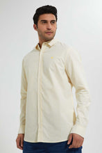تنزيل الصورة على معرض الصور، Redtag-Yellow-Stripes-Oxford-Shirt-Casual-Shirts-Men's-