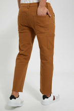 Load image into Gallery viewer, Redtag-Brown-Cut-&-Sew-Trouser-Chinos-Men's-