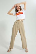 Load image into Gallery viewer, Redtag-Sand-Wide-Leg-Pant-With-Belt-Leggings-Women's-