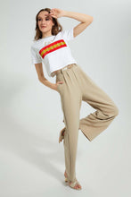 Load image into Gallery viewer, Redtag-Sand-Wide-Leg-Pant-With-Belt-Leggings-Women's-
