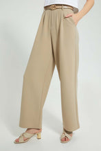 Load image into Gallery viewer, Redtag-Sand-Wide-Leg-Pant-With-Belt-Leggings-Women's-