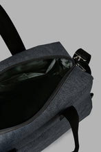 تنزيل الصورة على معرض الصور، Redtag-Diaper-Bag-Grey-Embroidery-Baby-Diaper-Bags-New-Born-Baby-