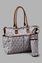 تنزيل الصورة على معرض الصور، Redtag-Diaper-Bag-Brown-Trims-Baby-Diaper-Bags-New-Born-Baby-