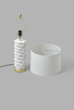 تنزيل الصورة على معرض الصور، Redtag-White-Decorative-Pillar-Table-Lamp-Table-Lamps-Home-Decor-