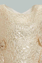 تنزيل الصورة على معرض الصور، Redtag-Gold-Bow-Pleats-Dress-Dresses-Infant-Girls-3 to 24 Months