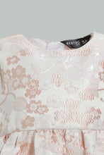Load image into Gallery viewer, Redtag-Ivory-Floral-Jacquard-Dress-Dresses-Infant-Girls-3 to 24 Months