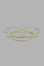 تنزيل الصورة على معرض الصور، Redtag-Gold-Glass-Serving-Set-With-Stand-(5-Piece)-Serving-Sets-Home-Dining-