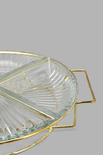 تنزيل الصورة على معرض الصور، Redtag-Gold-Glass-Serving-Set-With-Stand-(5-Piece)-Serving-Sets-Home-Dining-