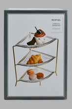 تنزيل الصورة على معرض الصور، Redtag-Gold-Glass-Serving-Set-With-Stand-(4-Piece)-Serving-Sets-Home-Dining-