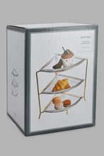 تنزيل الصورة على معرض الصور، Redtag-Gold-Glass-Serving-Set-With-Stand-(4-Piece)-Serving-Sets-Home-Dining-