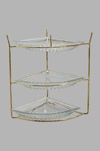 تنزيل الصورة على معرض الصور، Redtag-Gold-Glass-Serving-Set-With-Stand-(4-Piece)-Serving-Sets-Home-Dining-